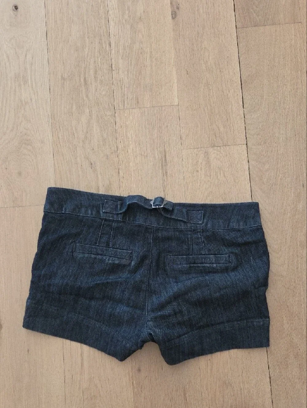 Boom Boom Jeans Dark Blue Button-Front Jean Shorts